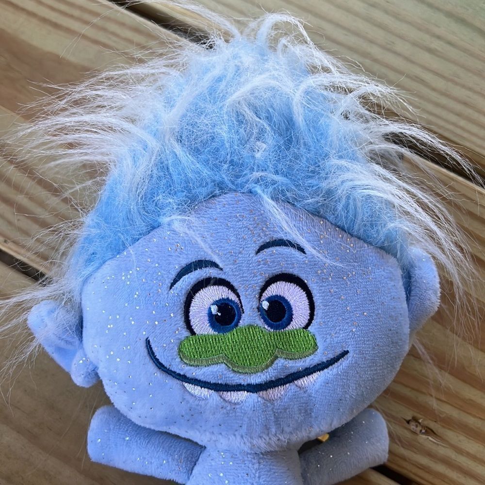 2015 Hasbro DreamWorks Blue Sparkle Troll Hug ‘N 10” Plush